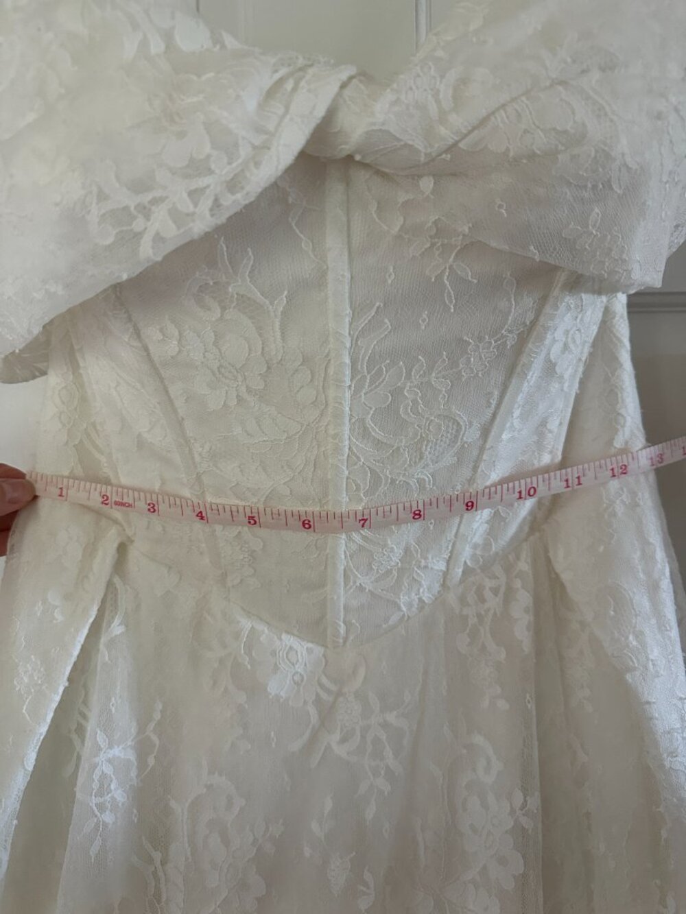 Madi Lane Westyn Gown - Ivory Strapless Lace Wedding Dress - Picture 11 of 15